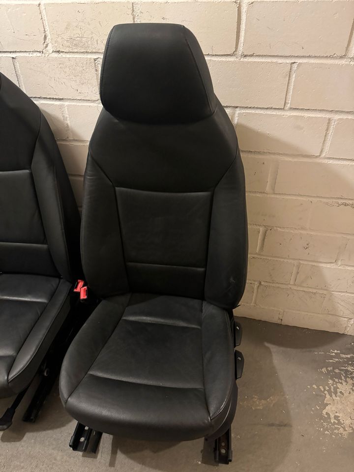 BMW Z4 E89 sorte lædersæder, venstre og højre – manuelle, oplyst varme og airbags – originalfoto 3