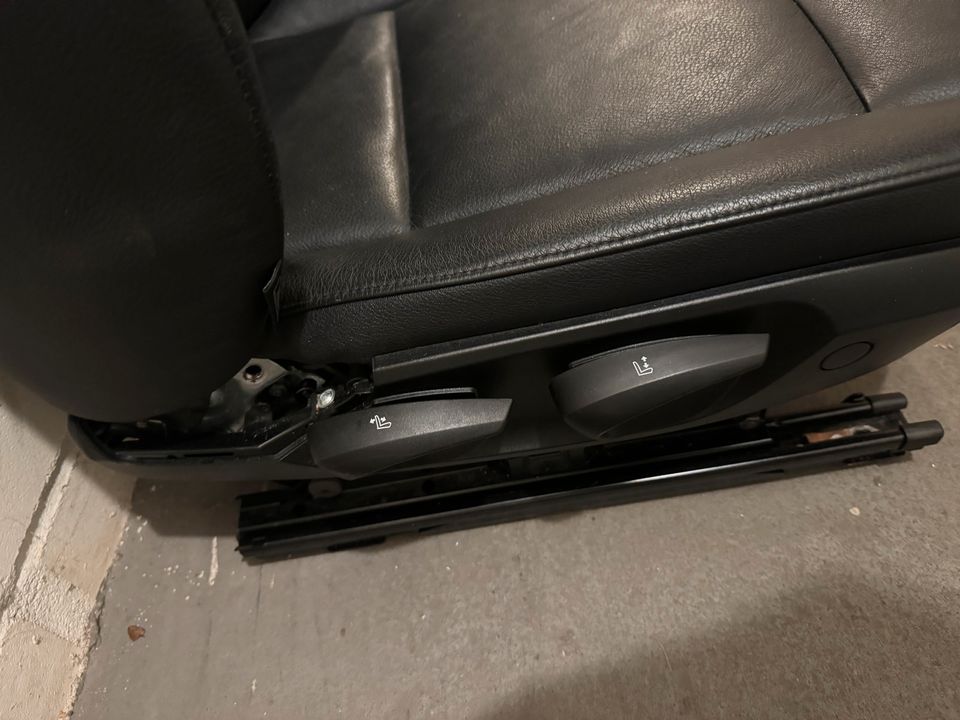 BMW Z4 E89 sorte lædersæder, venstre og højre – manuelle, oplyst varme og airbags – originalfoto 6