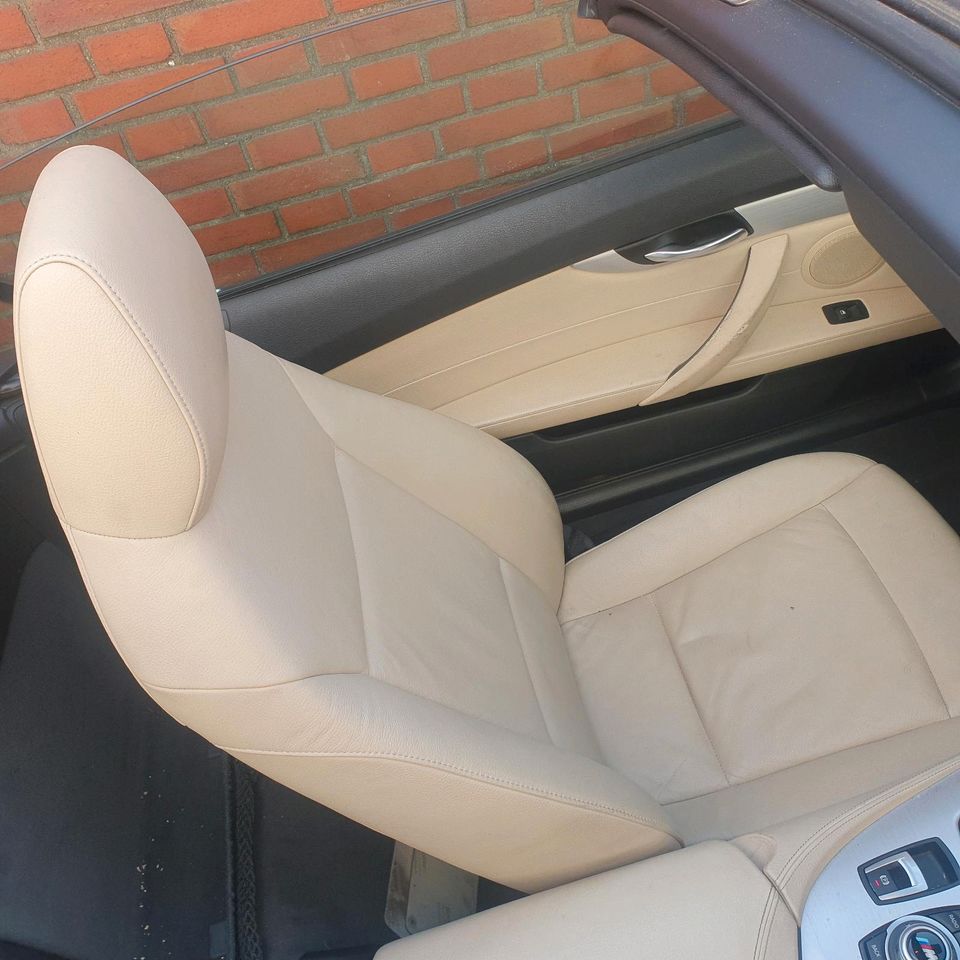 BMW Z4 E89 beige lædersæder, venstre og højre – oplyst eljustering og sædevarme – originalfoto 3
