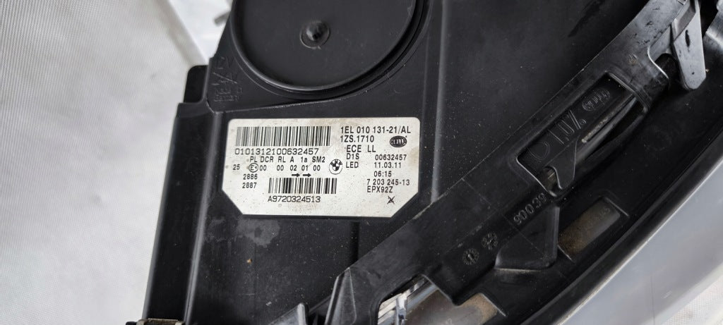 BMW F10/F11 venstre xenon-forlygte før facelift – EU, ikke-adaptiv, 7203245-13 med moduler – originalfoto 4
