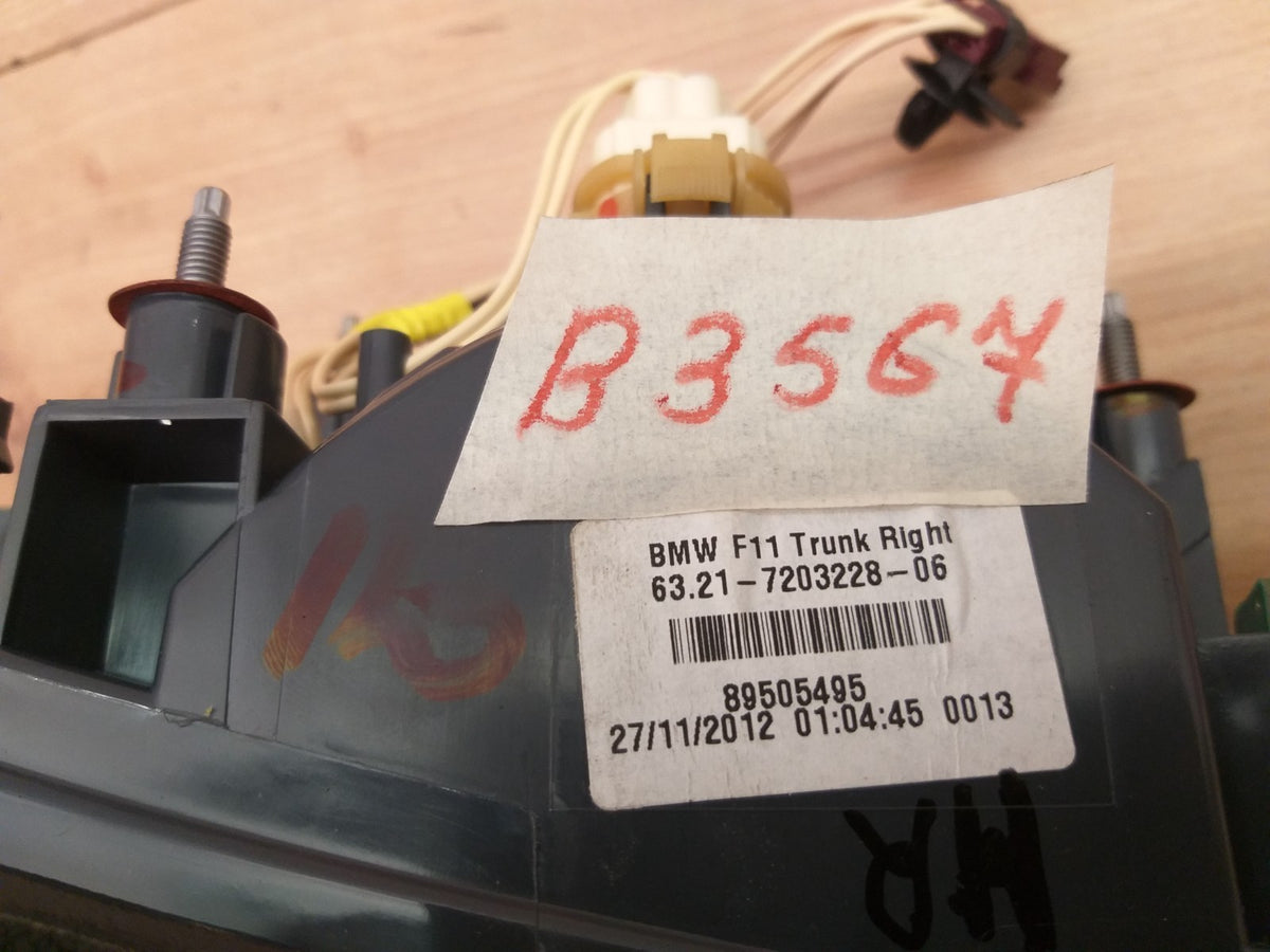 BMW F11 Touring før facelift – højre inderbaglygte 7203228-06 – brugt – konkret del, foto 8