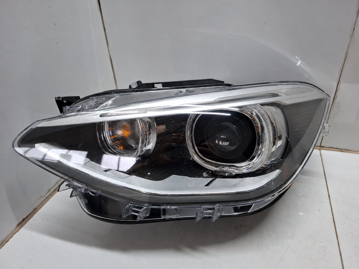 BMW F20/F21 før LCI – venstre adaptiv bi-xenonforlygte EU, 7229679-11, uden moduler