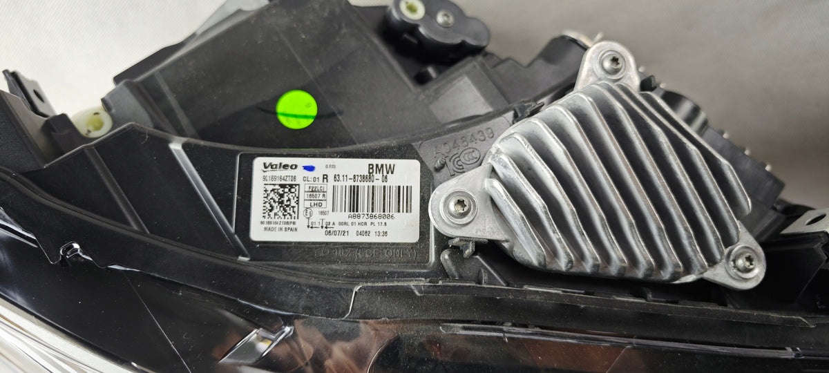 BMW F22 F23 LCI højre fuld-LED-forlygte BMW Valeo E9 mærkat OE 8738680