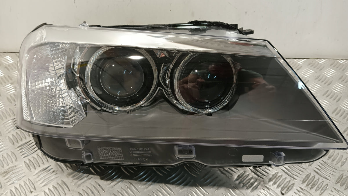 BMW X3 F25 før facelift – højre bi-xenonforlygte, EU, ref. 7217294 – uden fuld bestykning