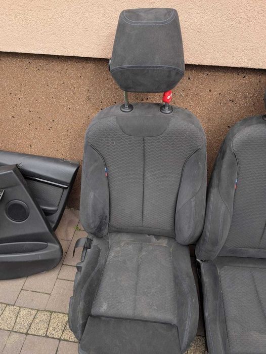 BMW F31 manuelt sportssæde med blå syninger – brugt stand