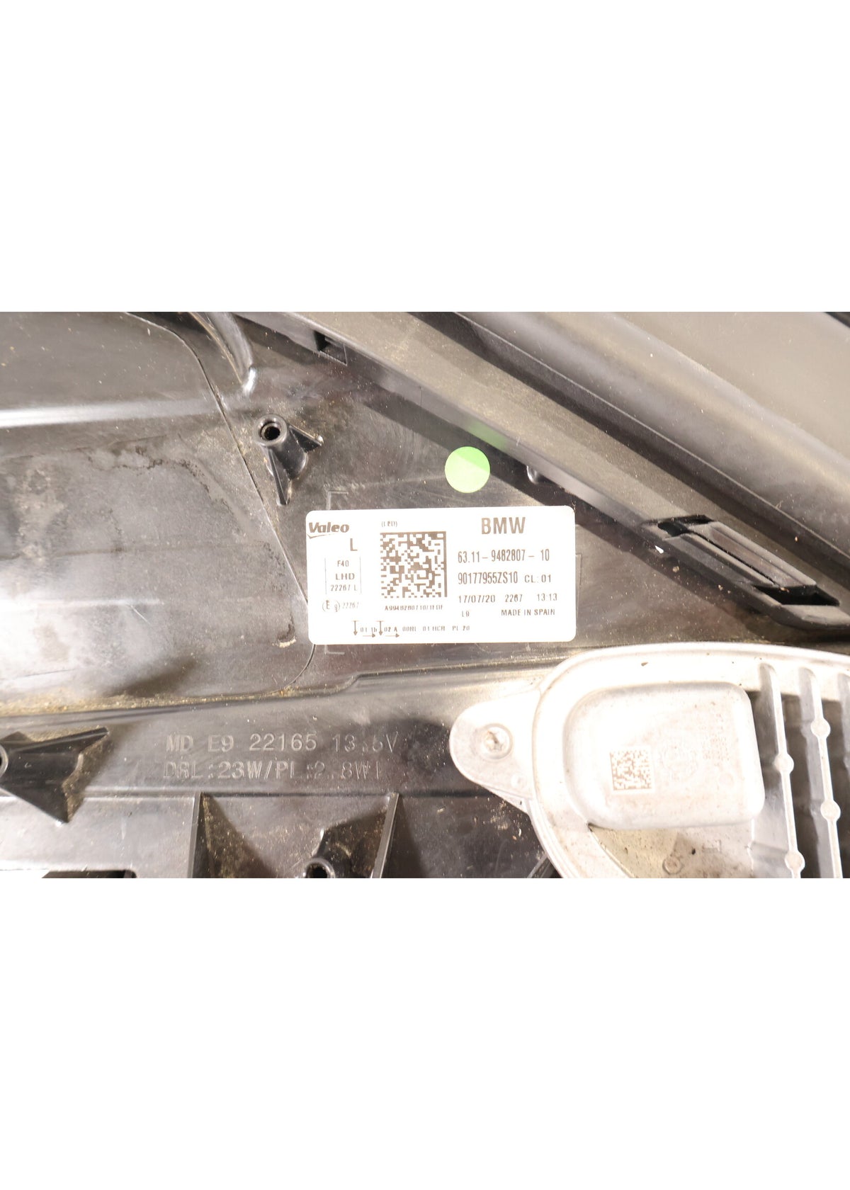 BMW F40 – venstre LED-forlygte EU/LHD med viste moduler, 63119482807 – originalfoto 9