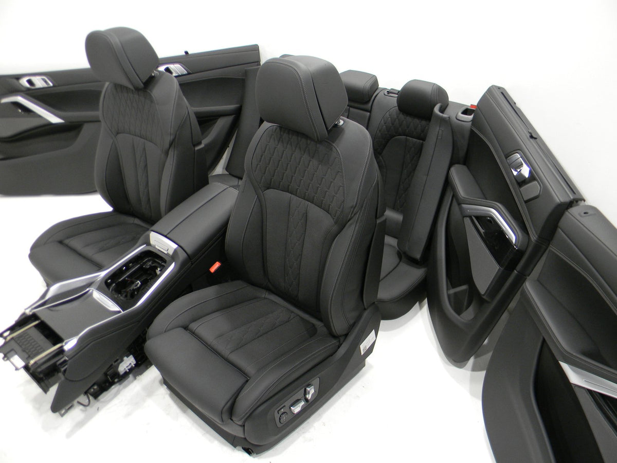 BMW X6 G06 – sort Merino komfortinteriør VASW med varme og ventilation – uden airbags