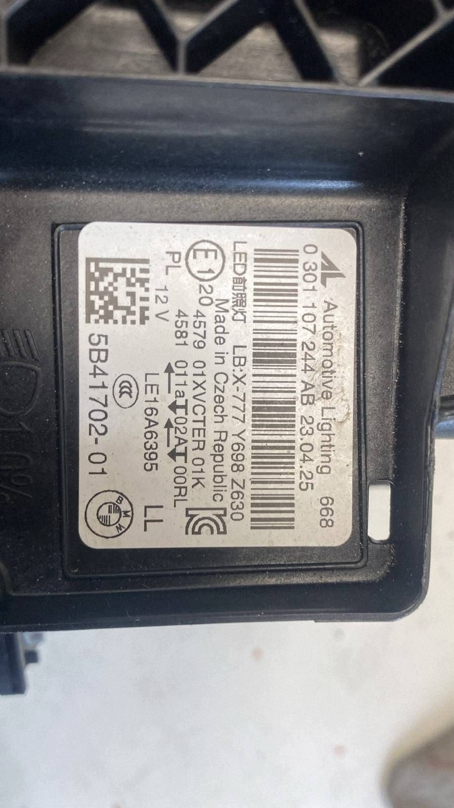 BMW Z4 G29 højre Full LED Shadowline-forlygte – OE 5B41702-01 – foto 12 af den konkrete del