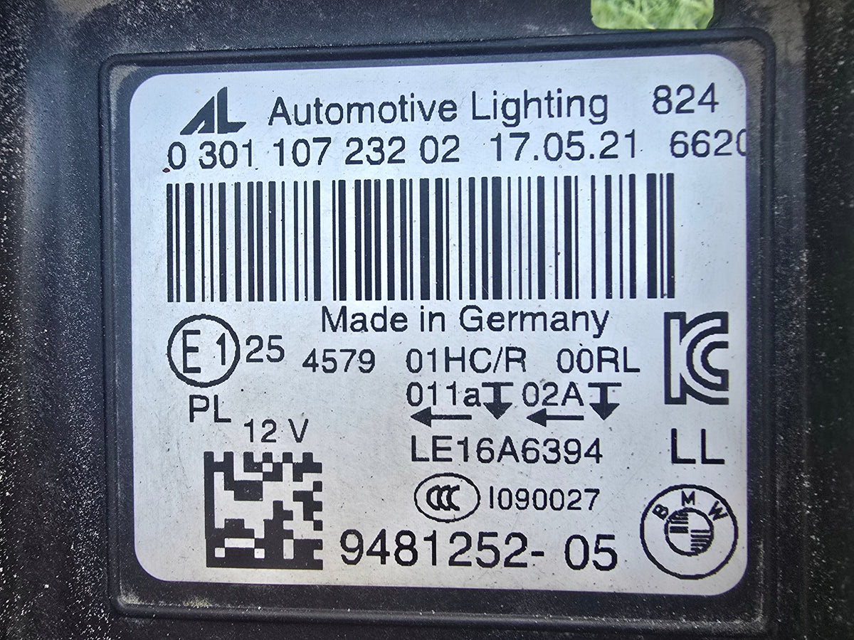 BMW Z4 G29 højre Full LED-forlygte EU – OE 9481252-05, uden styremoduler – foto 6 af den konkrete del