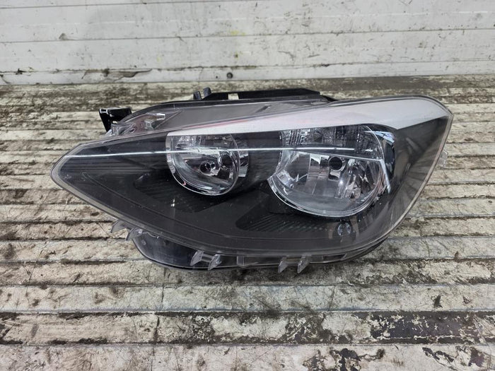 BMW F20/F21 før LCI – venstre H7-halogenforlygte EU, 7229671-08, uden alle dæksler