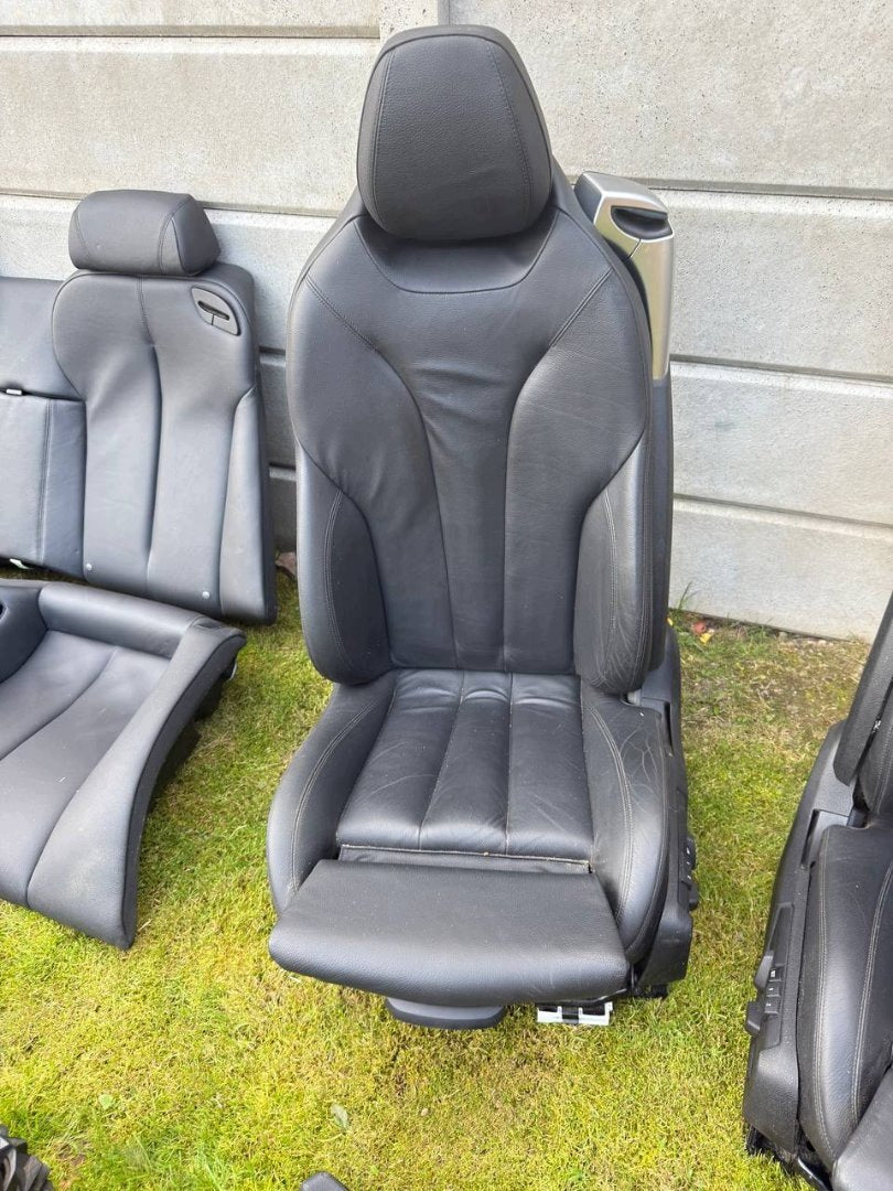 BMW 6-serie F13 Coupé – sort lædersædesæt, EU – én sidebeklædning mangler – foto 3