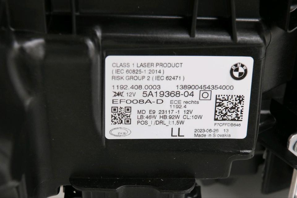 BMW G22/G23/G26 – Laser-forlygtesæt venstre/højre 5A19367/368, ECE/LL – foto 7