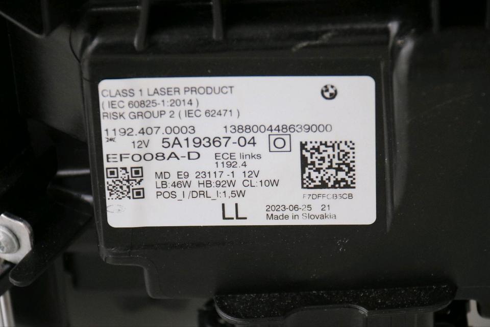 BMW G22/G23/G26 – Laser-forlygtesæt venstre/højre 5A19367/368, ECE/LL – foto 8
