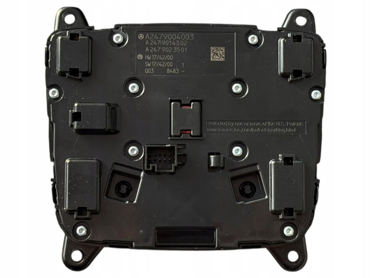 Mercedes W177 touchpad A2479004003 – bagside med beslag og stik