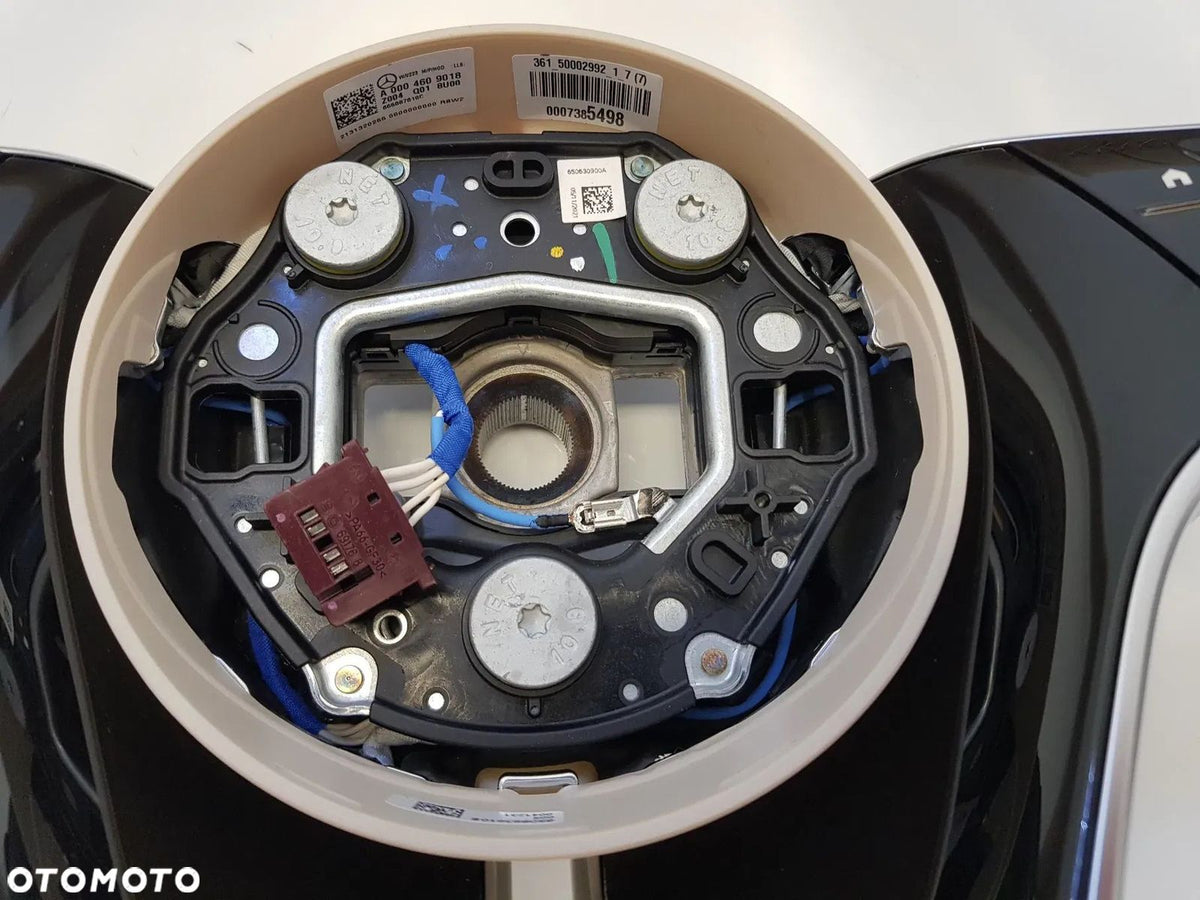 Mercedes ecru rat – nav og stik uden airbag