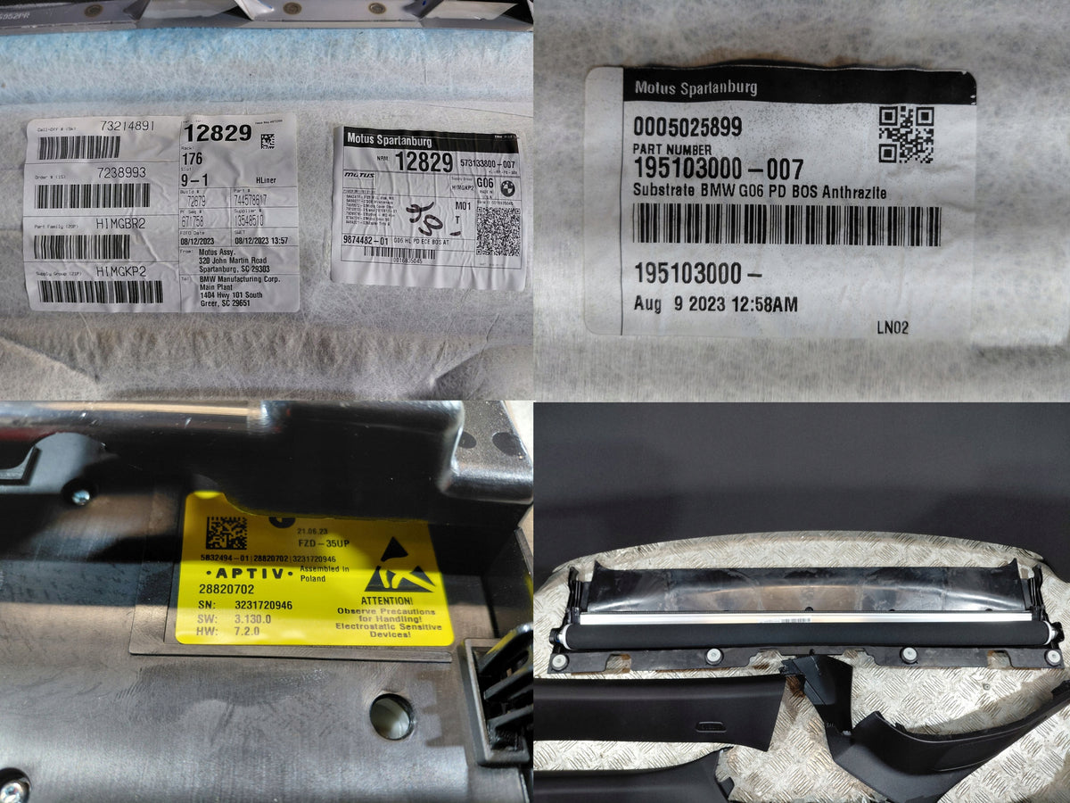 Originale BMW- og OEM-mærkater på loft og lysenhed