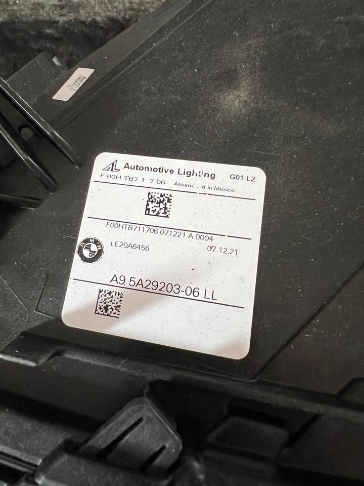 BMW X3 G01/X4 G02 LCI – venstre Adaptive LED-forlygte 5A29203, uden styreenheder – den konkrete del, foto 3