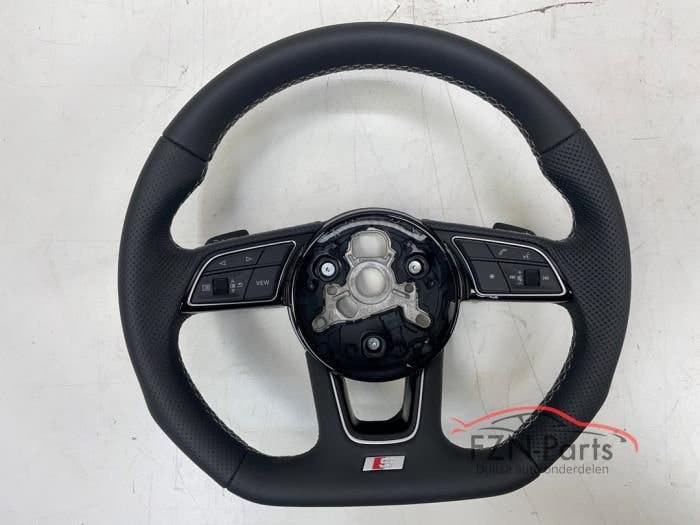 Audi A4 B9 / A5 F5 S-Line-rat – hvide syninger, uden airbag