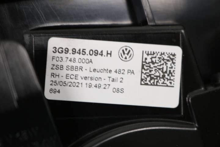 VW Passat B8 Variant facelift højre indre LED-baglygte – 3G9945094H – originalfoto 5 af den konkrete vare