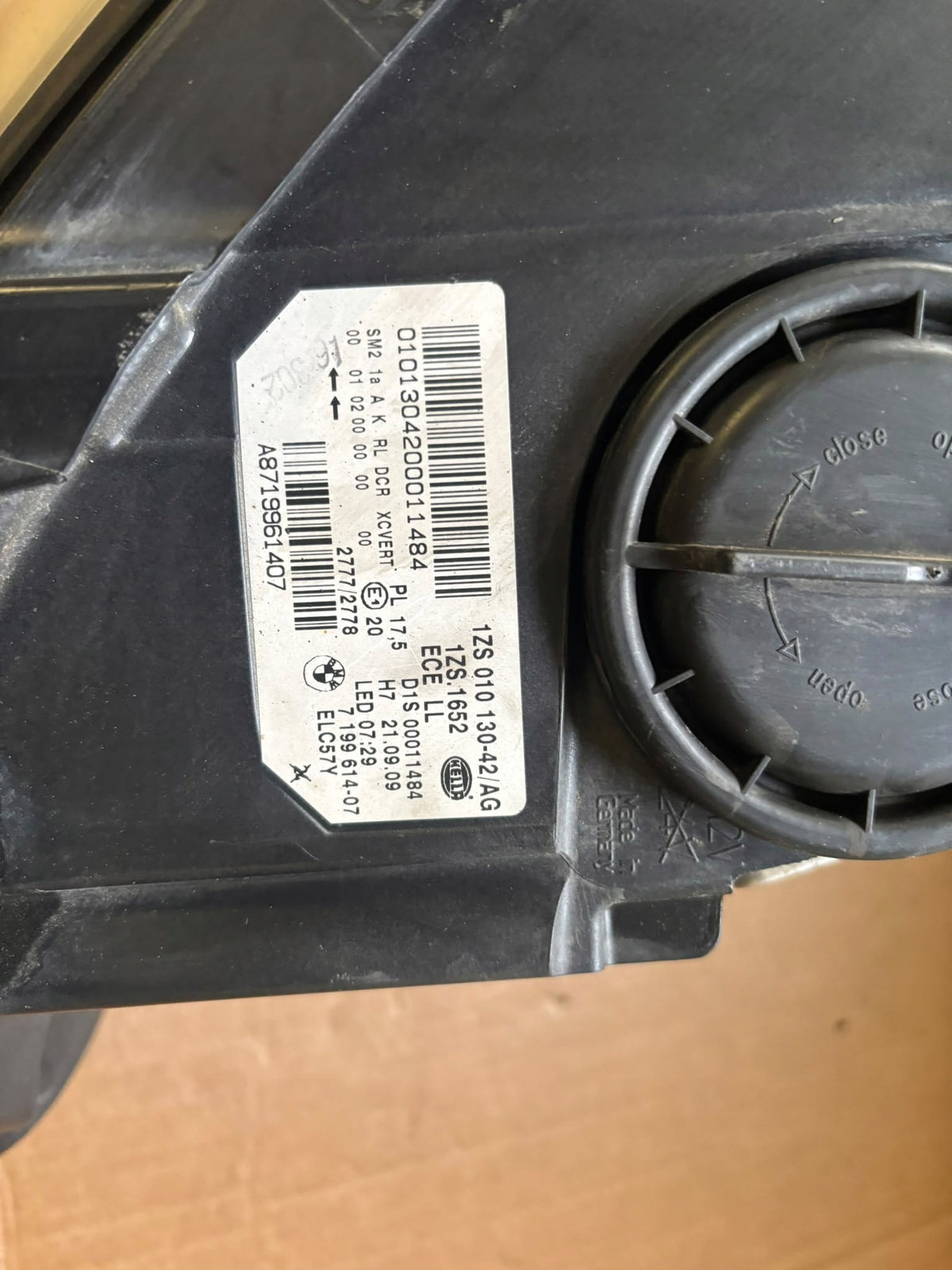 BMW 5-serie F07 GT – højre adaptiv xenon-forlygte, EU, 7199614 – mangler modul – billede 4