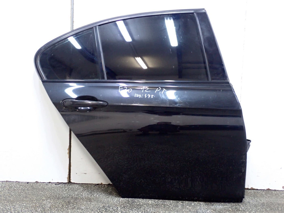 BMW 3-serie F30 Sedan – højre bagdør med ruder, Black Sapphire 475