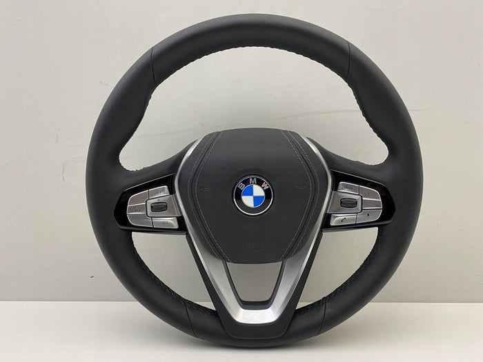 BMW G30/G31 læderrat med airbag og multifunktion – uden skiftepaler