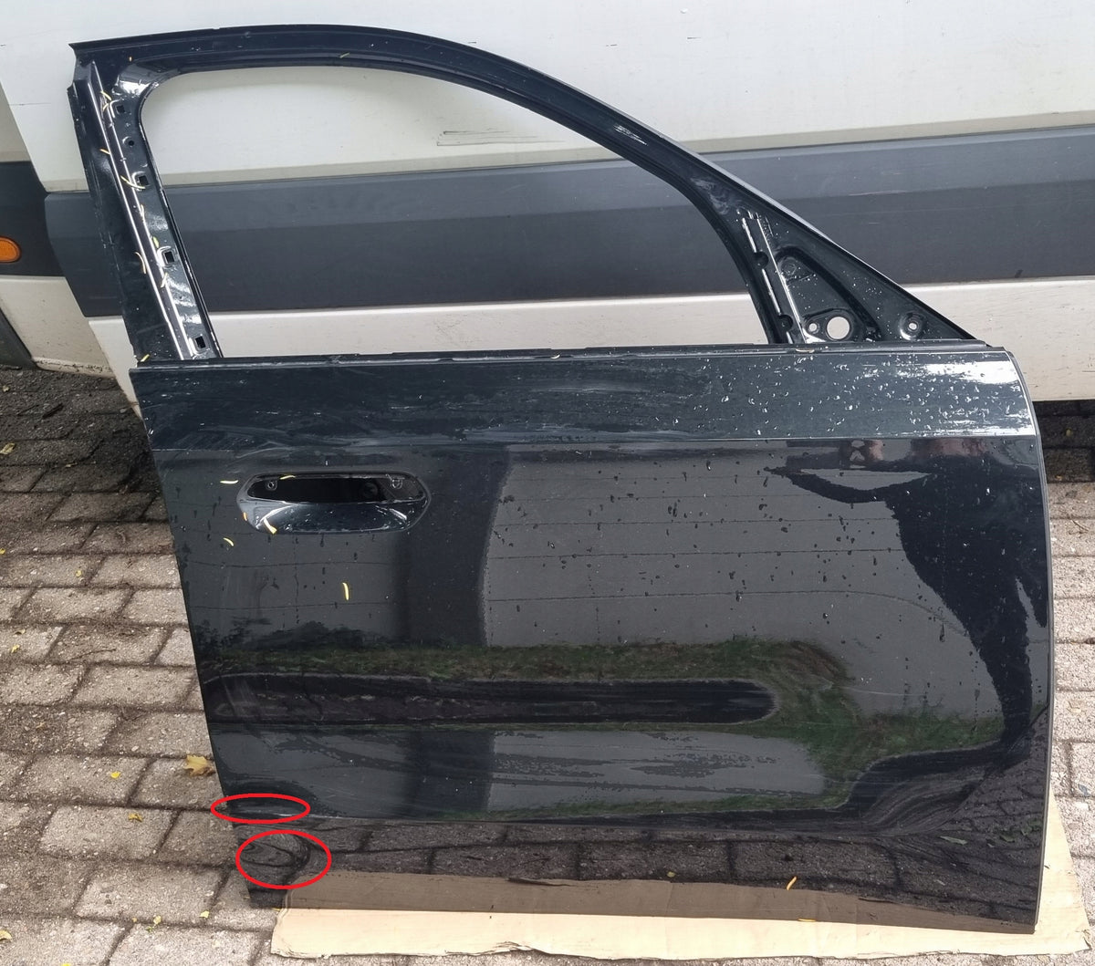 BMW X1 U11 – højre fordør, sort – bar dør med bule
