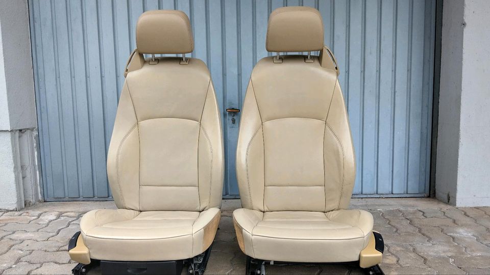 BMW Z4 E86 – to beige læderforsæder, tidligere istandsat
