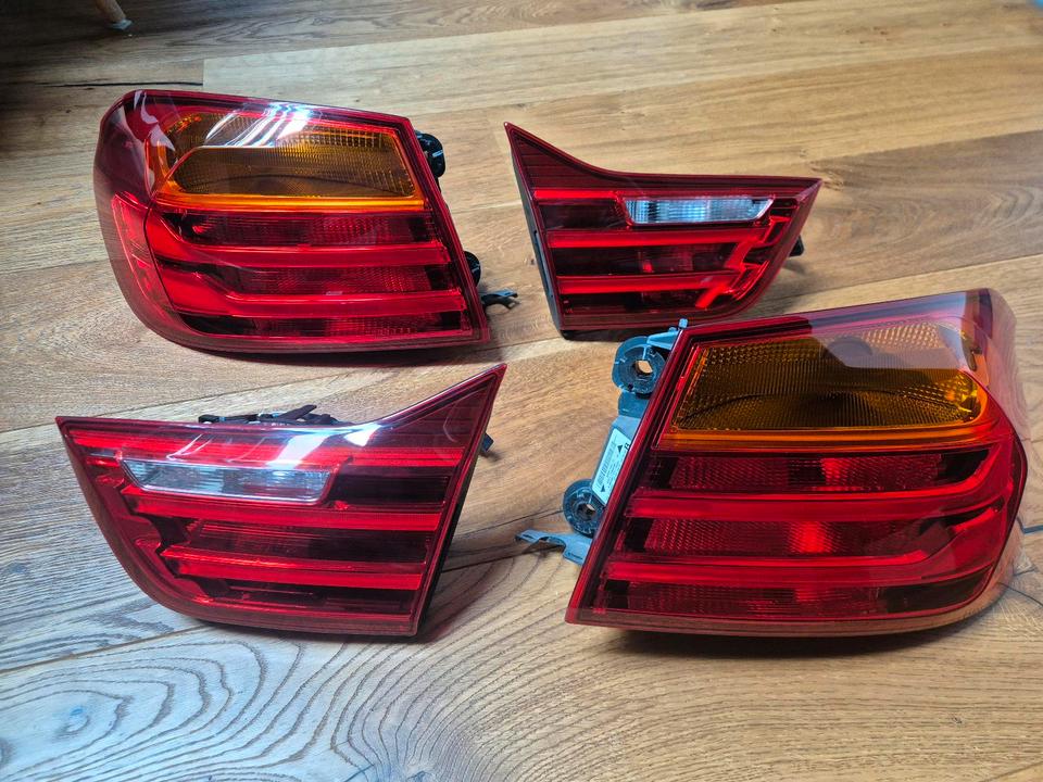 BMW F32 før LCI – baglygtesæt, fire dele, 7296097/098 og 7296101/102