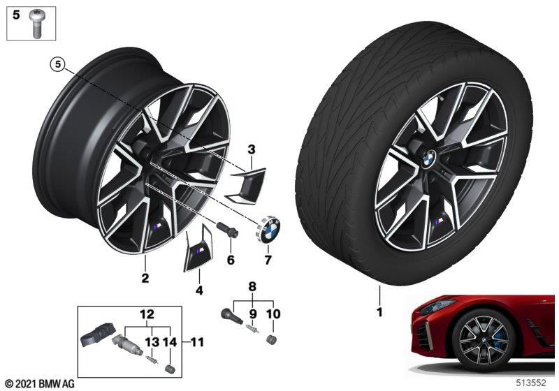 BMW OE 36118747286 – 4 Series G26 Gran Coupe, i4 G26 Gran Coupe 18″ – originale fælge
