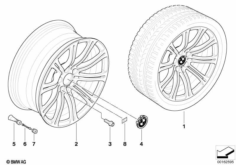 BMW Styling 220 – 3 Series E90, 3 Series E90 LCI, 3 Series E92 19″ – originale fælge