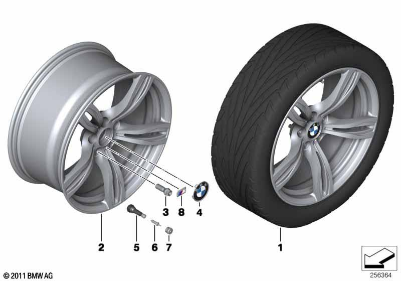 BMW Styling 343 – 5 Series F10 20″ – originale fælge