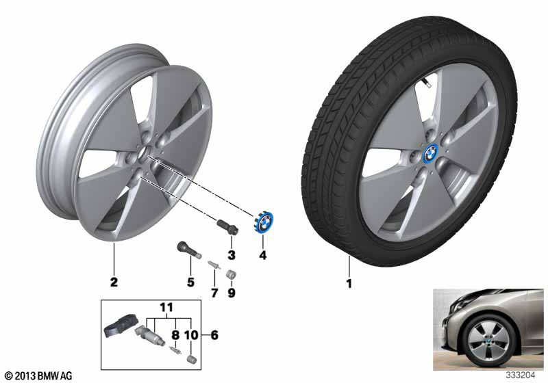BMW Styling 427 – i3 i01, i3 I01, i3 I01 LCI 19″ – originale fælge