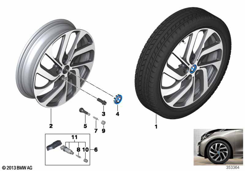 BMW Styling 428 – i3 i01, i3 I01, i3 I01 LCI 19″ – originale fælge