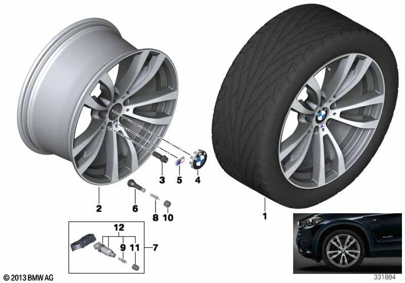 BMW Styling 469 – X5 F15, X6 F16 20″ – originale fælge
