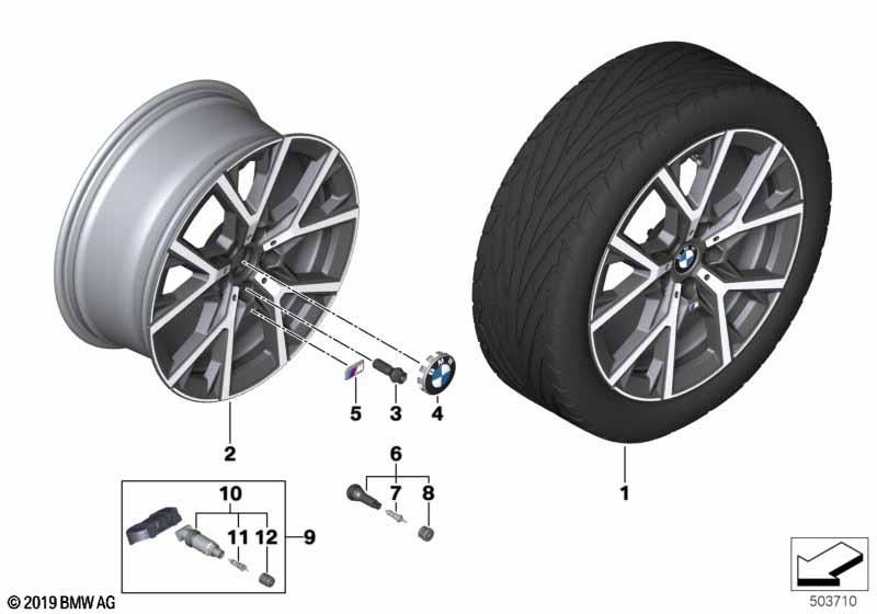 BMW Styling 553M – 1 Series F40, 2 Series F44 Gran Coupe 18″ – originale fælge