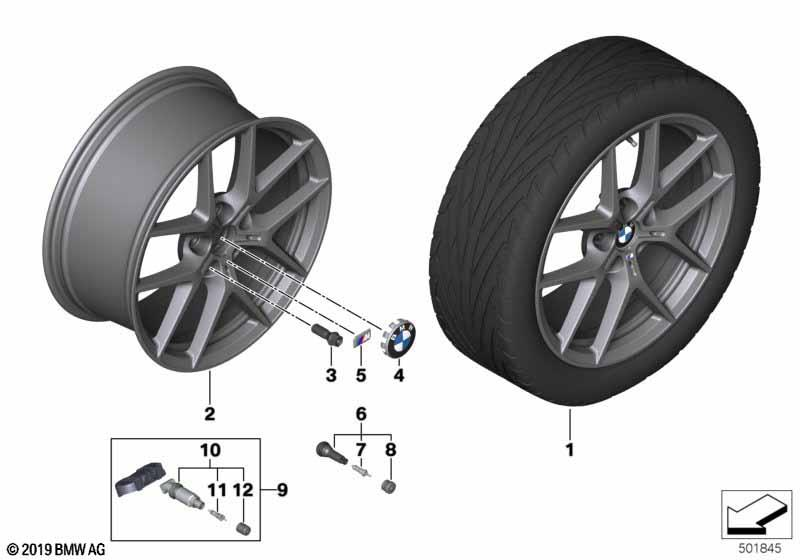 BMW Styling 554M – 1 Series F40, 2 Series F44 Gran Coupe 18″ – originale fælge