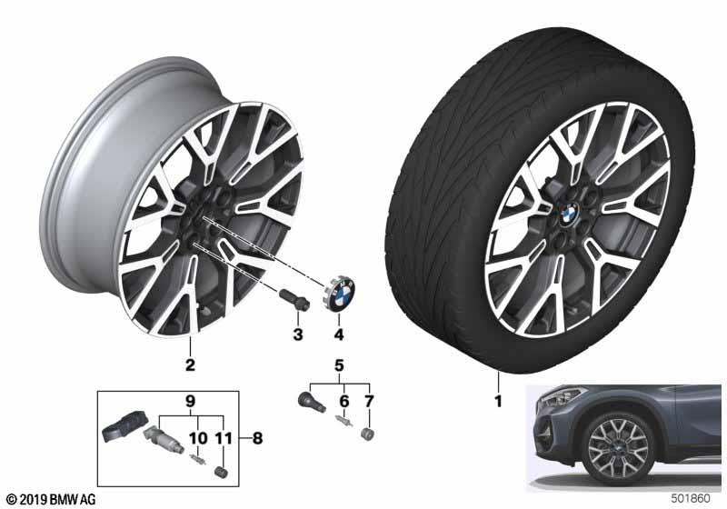BMW Styling 580 – X1 F48, X1 F48 LCI, X2 F39 19″ – originale fælge