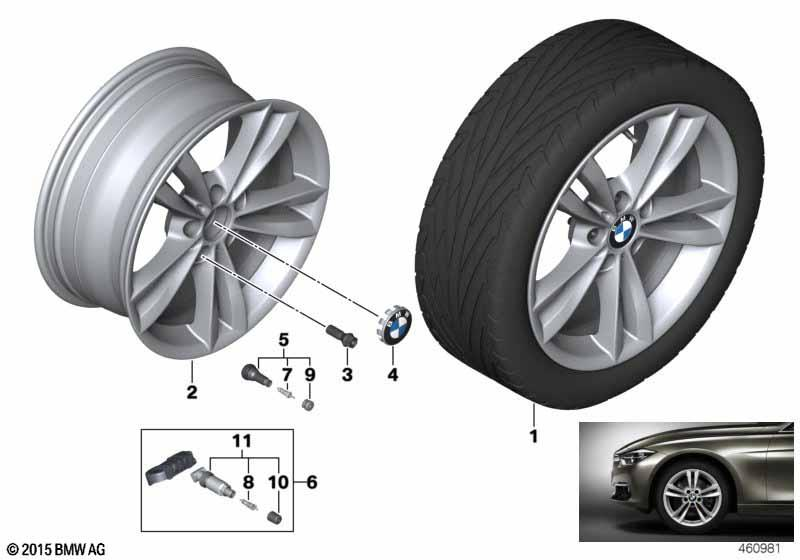 BMW Styling 658 – 3 Series F30 LCI, 3 Series F31 LCI, 3 Series F34 GT LCI 18″ – originale fælge