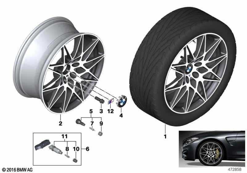BMW Styling 666 – 3 Series F80, 3 Series F80 M3 LCI, 4 Series F82 20″ – originale fælge