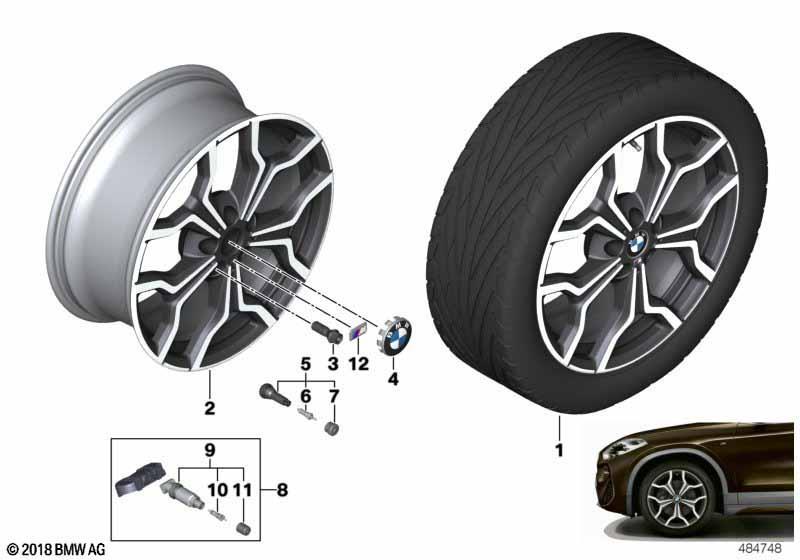 BMW Styling 722M – X2 F39 19″ – originale fælge