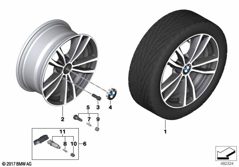 BMW Styling 725 – 1 Series F20, 1 Series F20 LCI, 1 Series F21 17″ – originale fælge