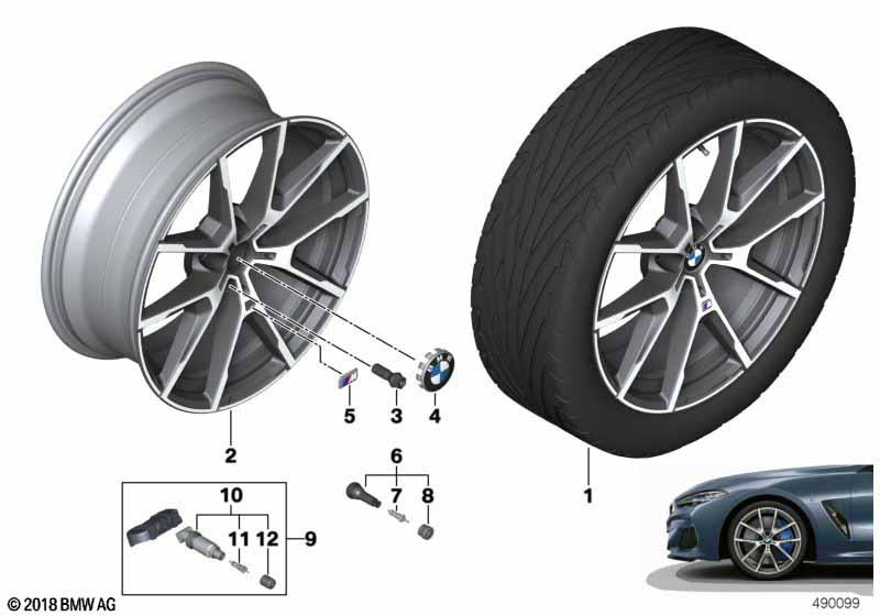 BMW Styling 728M – 8 Series G14, 8 Series G15, 8 Series G16 Gran Coupe 20″ – originale fælge