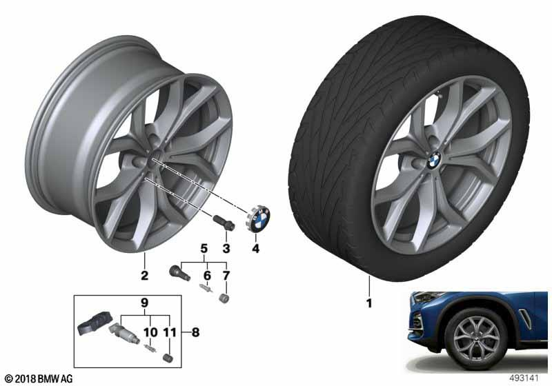 BMW Styling 735 – X5 G05, X5 G05 LCI, X6 G06 19″ – originale fælge