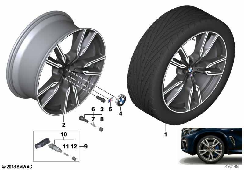BMW Styling 747M – X5 G05, X5 G18, X6 G06 22″ – originale fælge