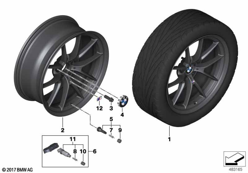 BMW Styling 763M – 2 Series F87, 2 Series F87 M2 LCI, 3 Series F80 19″ – originale fælge