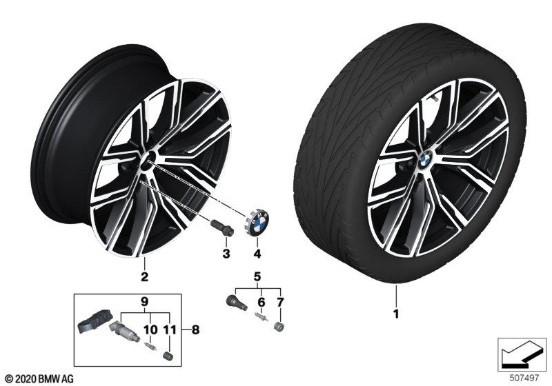BMW Styling 783 – 2 Series G42, 3 Series G20, 3 Series G21 19″ – originale fælge