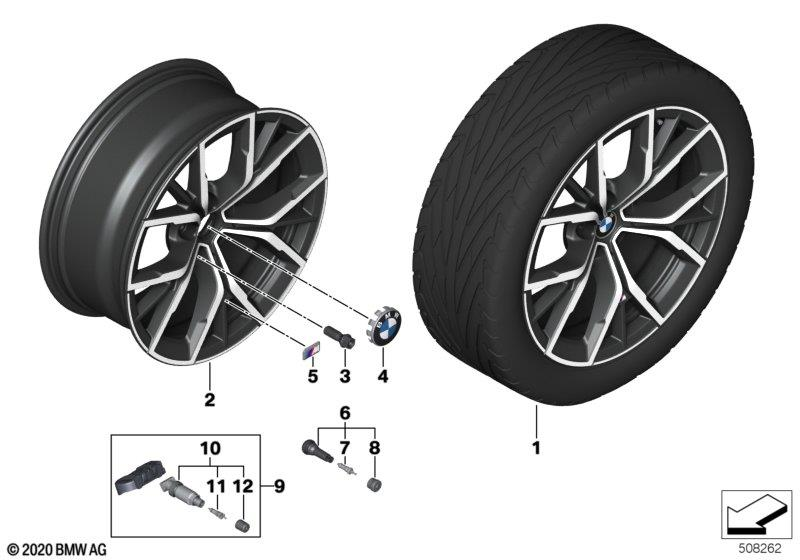 BMW Styling 845M – 5 Series G30 LCI, 5 Series G31 LCI 19″ – originale fælge