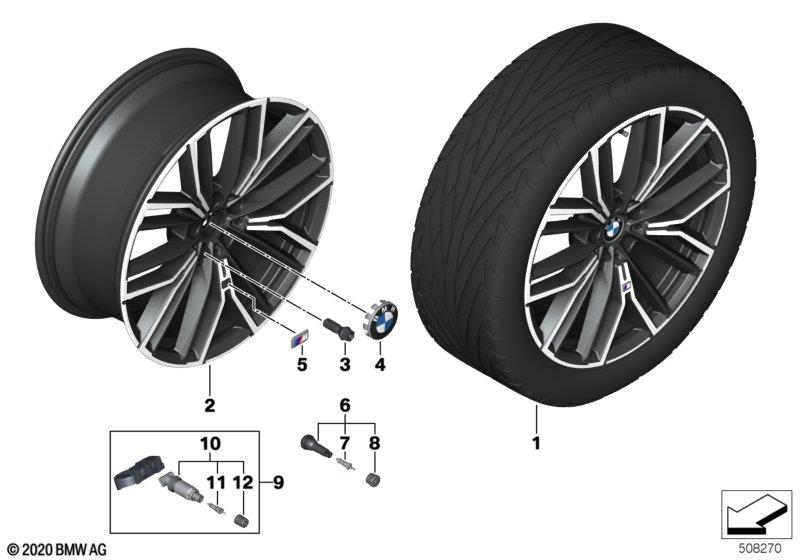 BMW Styling 846M – 5 Series G30 LCI, 5 Series G31, 5 Series G31 LCI 20″ – originale fælge