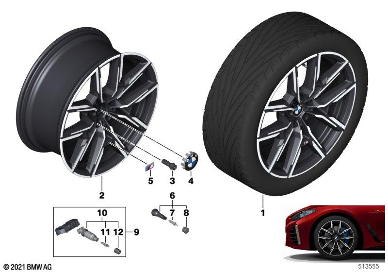 BMW Styling 859M – 4 Series G26 Gran Coupe, i4 G26 Gran Coupe 19″ – originale fælge
